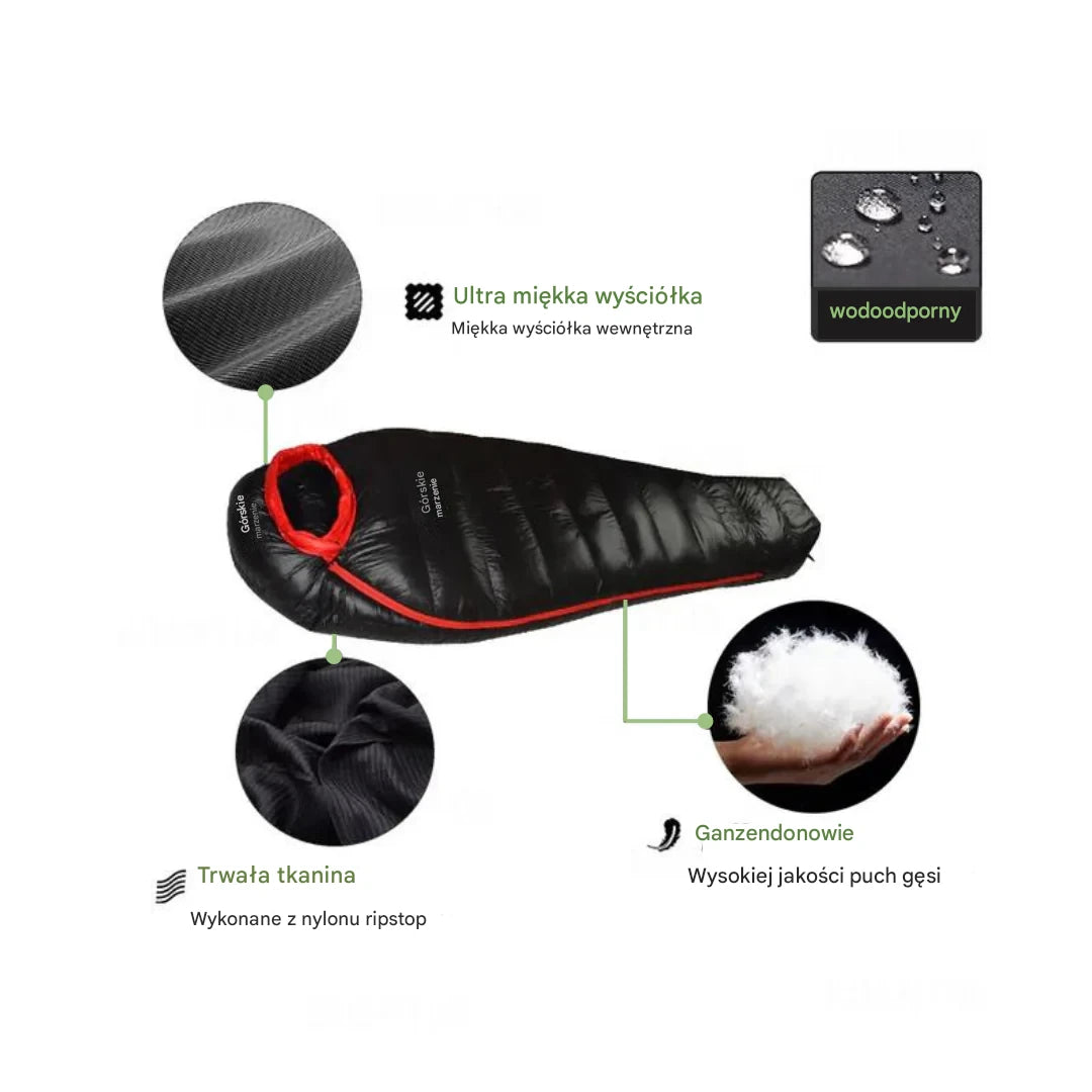 Śpiwór zimowy - ArcticNest-Pomarańczowy-400g-Trend Polska