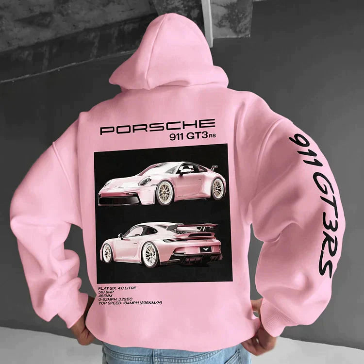 Sportowa bluza z kapturem Racing - Max-Różowy-S-Trend Polska
