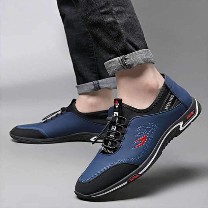 Sportowe męskie sneakersy - StrideLux-Niebieski-39-Trend Polska