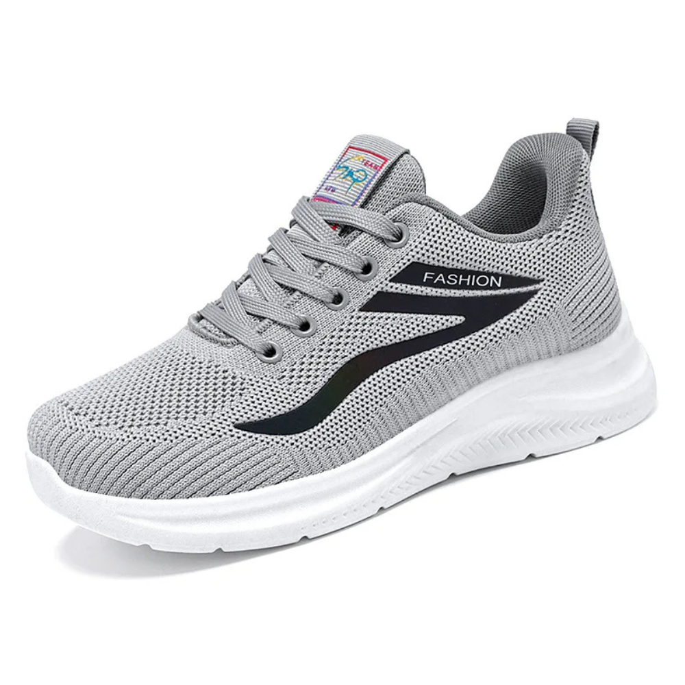 Sportowe ortopedyczne damskie buty do chodzenia - FitWalk-36-Szary-Trend Polska
