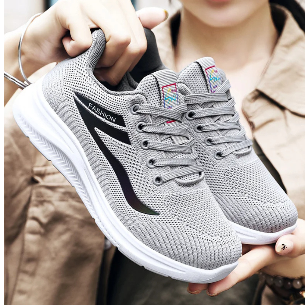 Sportowe ortopedyczne damskie buty do chodzenia - FitWalk-36-Czarny-Trend Polska