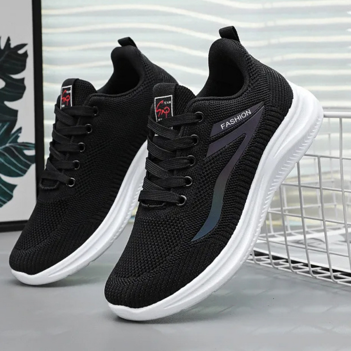 Sportowe ortopedyczne damskie buty do chodzenia - FitWalk-36-Czarny-Trend Polska
