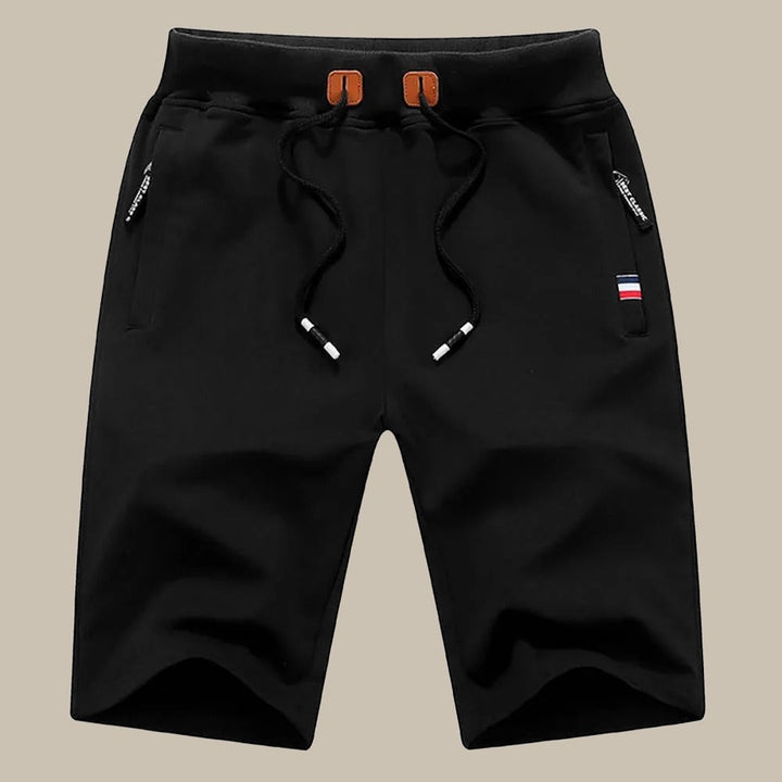 Sportowe Spodenki Męskie | HUGO Casual Krótkie Spodnie-Czarny-M-Trend Polska