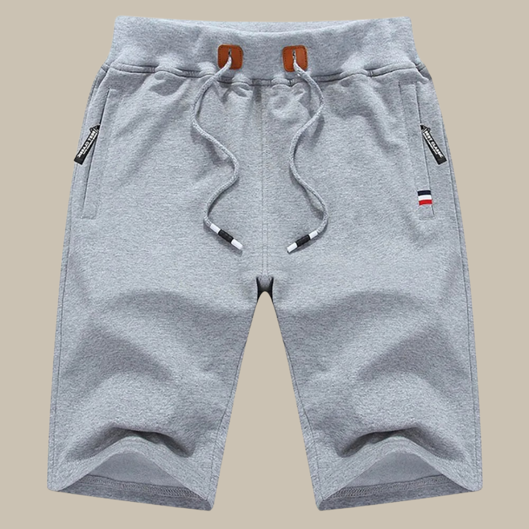 Sportowe Spodenki Męskie | HUGO Casual Krótkie Spodnie-Jasnoszary-M-Trend Polska