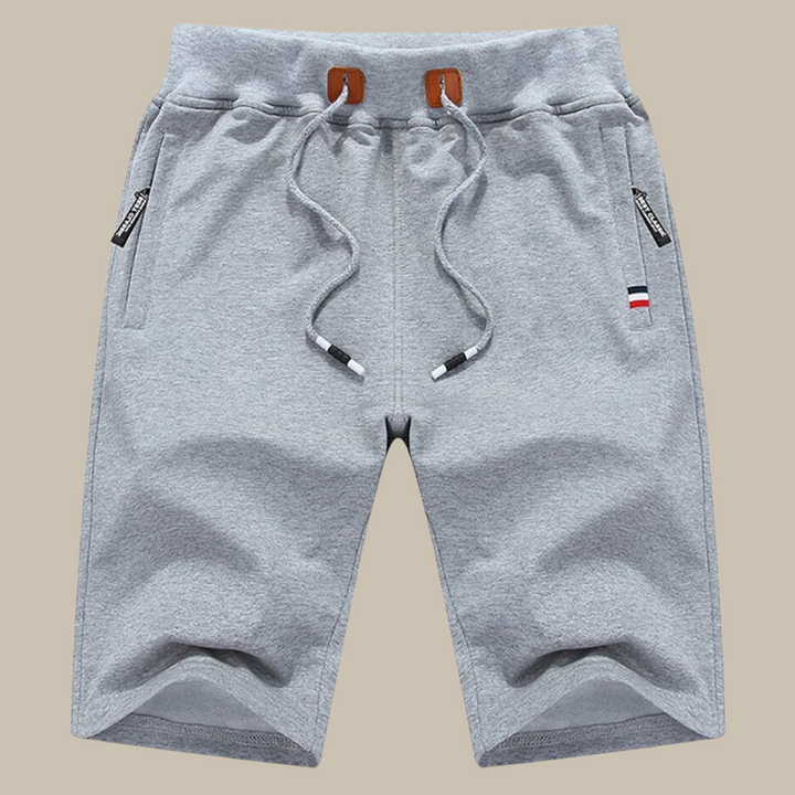 Sportowe Spodenki Męskie | HUGO Casual Krótkie Spodnie-Jasnoszary-M-Trend Polska