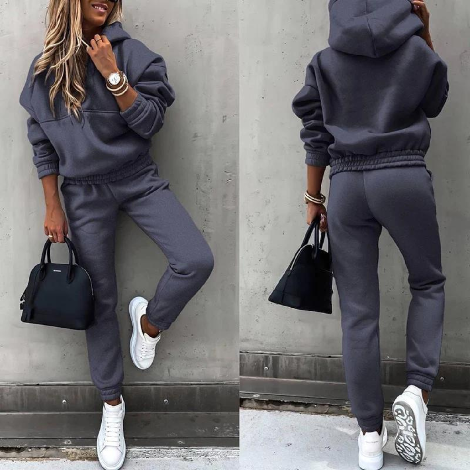 Sportowy dres dla kobiet - Maria-Ciemnoniebieski-S-Trend Polska