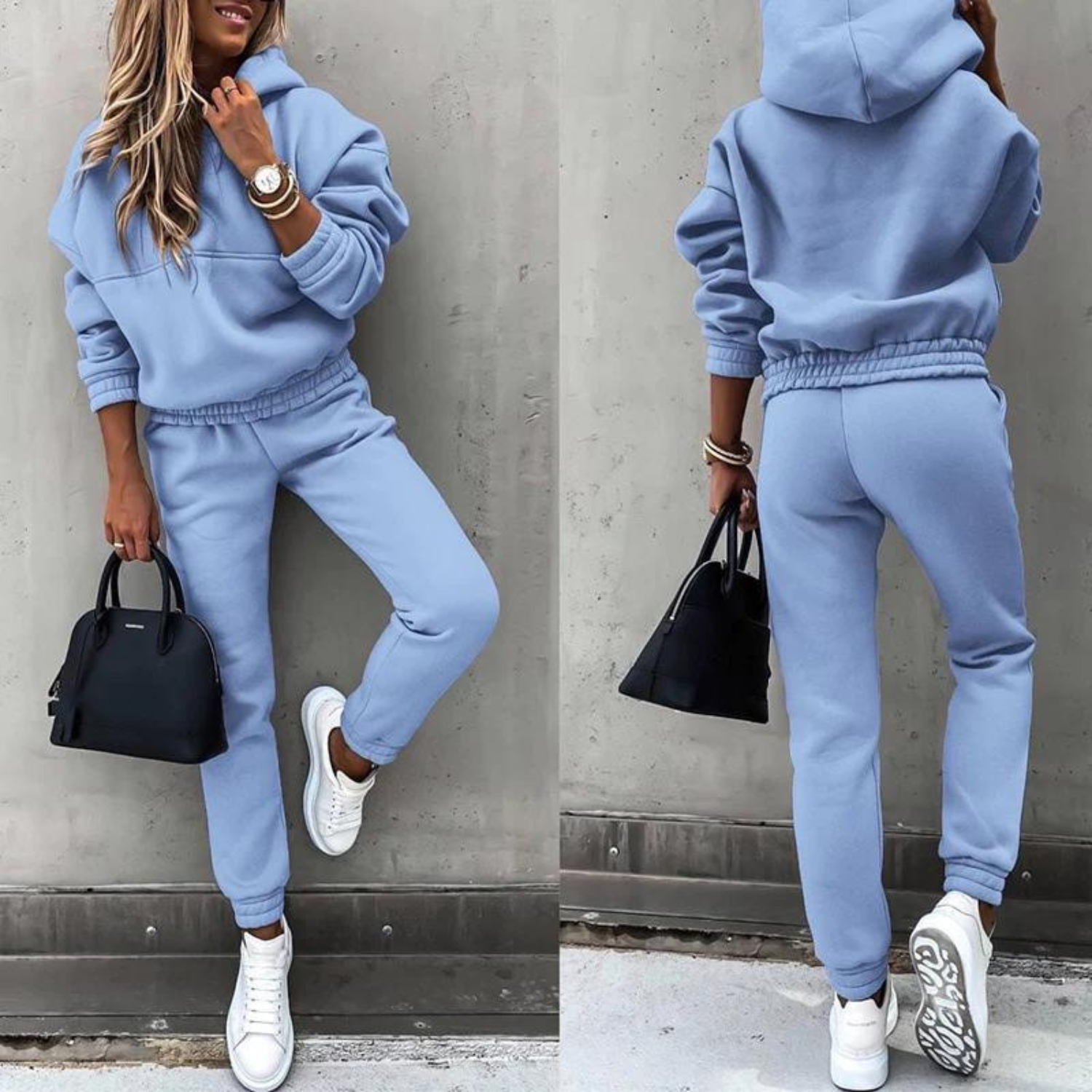 Sportowy dres dla kobiet - Maria-Jasnoniebieski-S-Trend Polska