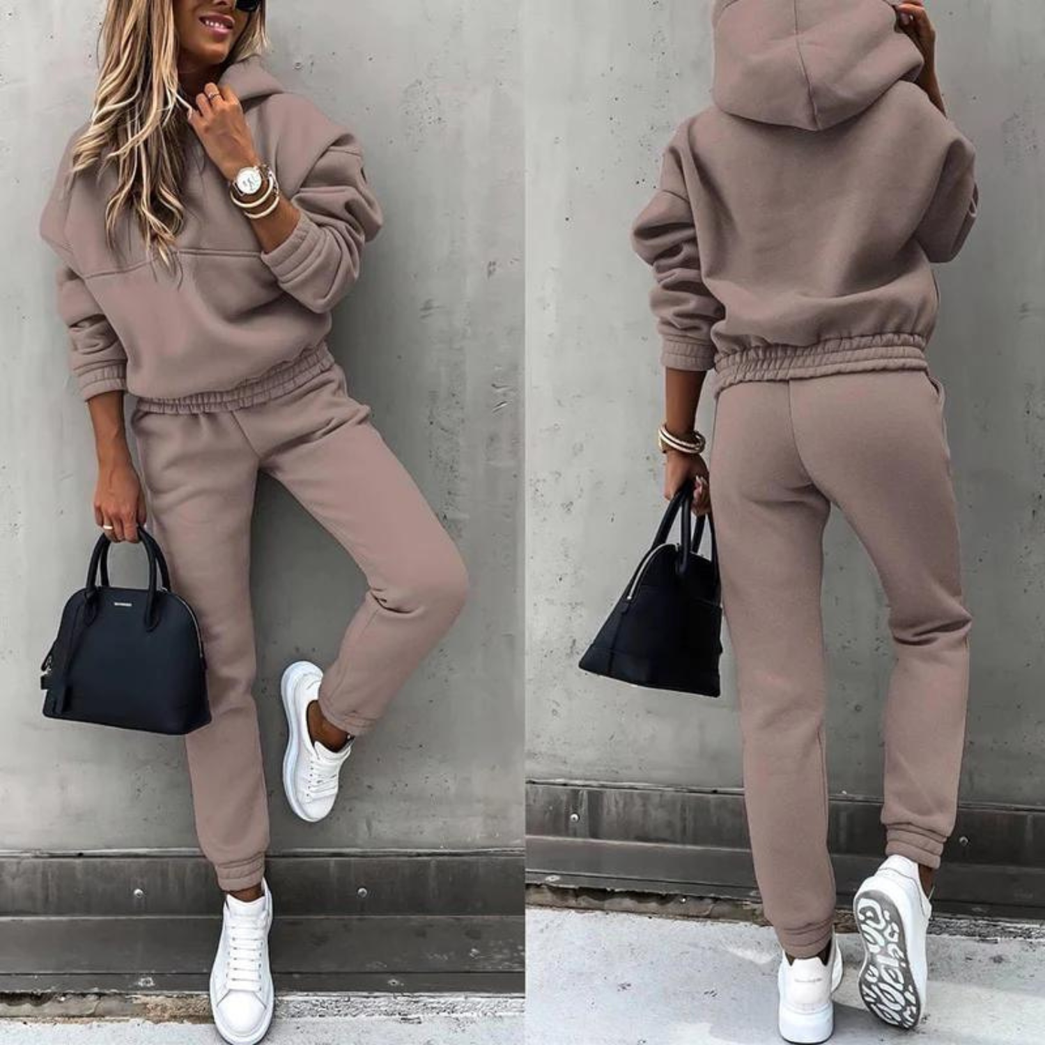 Sportowy dres dla kobiet - Maria-Różowy-S-Trend Polska