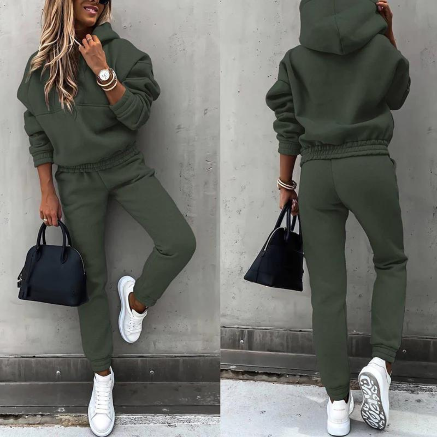 Sportowy dres dla kobiet - Maria-Zielony-S-Trend Polska