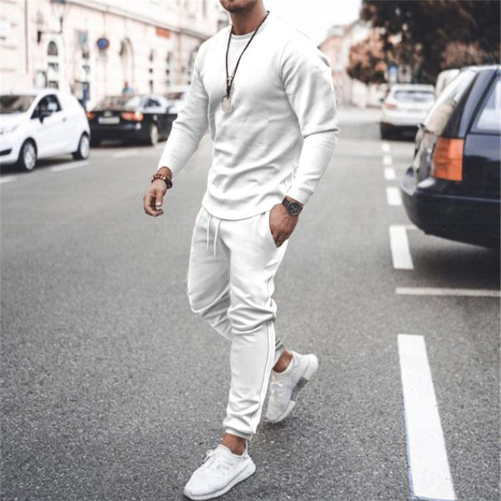 Sportowy dres męski - Marco-Biały-S-Trend Polska