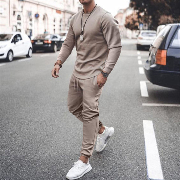 Sportowy dres męski - Marco-Khaki-S-Trend Polska