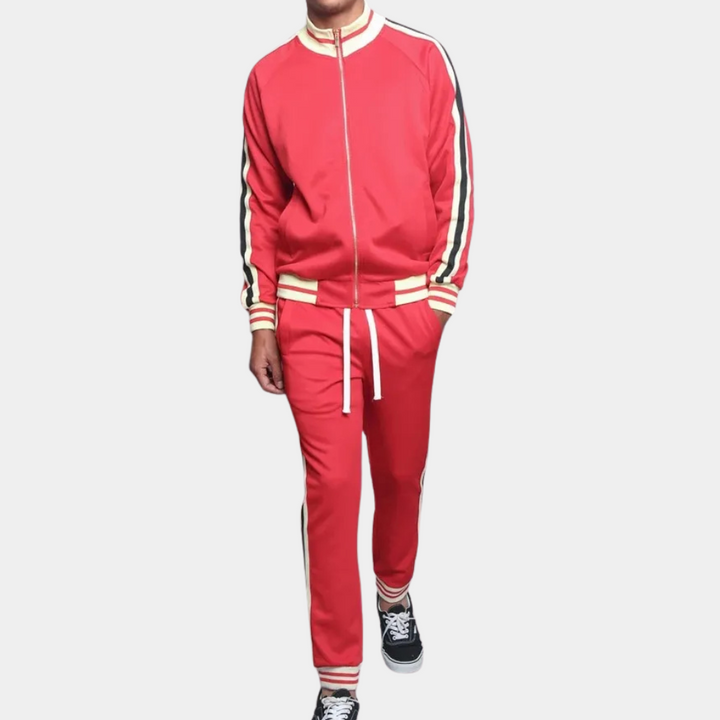 Sportowy dres męski - Santino-Czerwony-S-Trend Polska