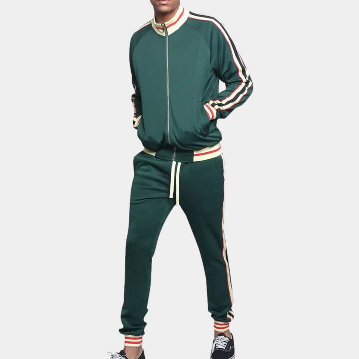 Sportowy dres męski - Santino-Zielony-S-Trend Polska