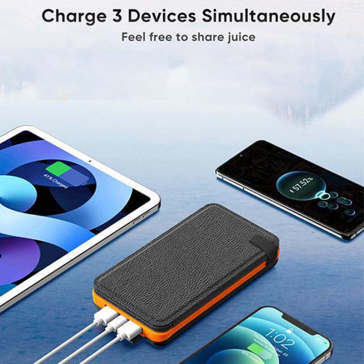 Powerbank solarna z 4 panelami i 3 wyjściami USB – SunCore
