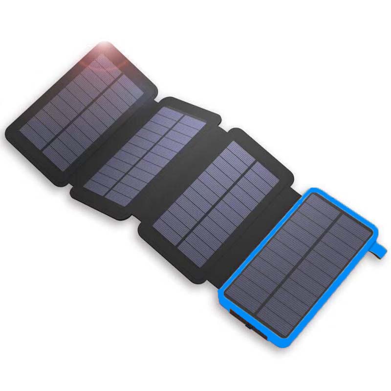 Powerbank solarna z 4 panelami i 3 wyjściami USB – SunCore