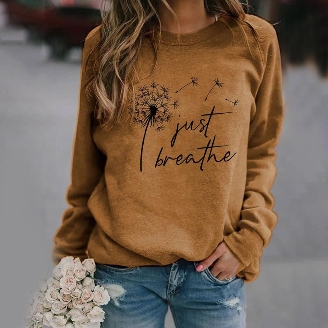 Stylowa bluza dla kobiet - Elodie-Brązowy-S-Trend Polska