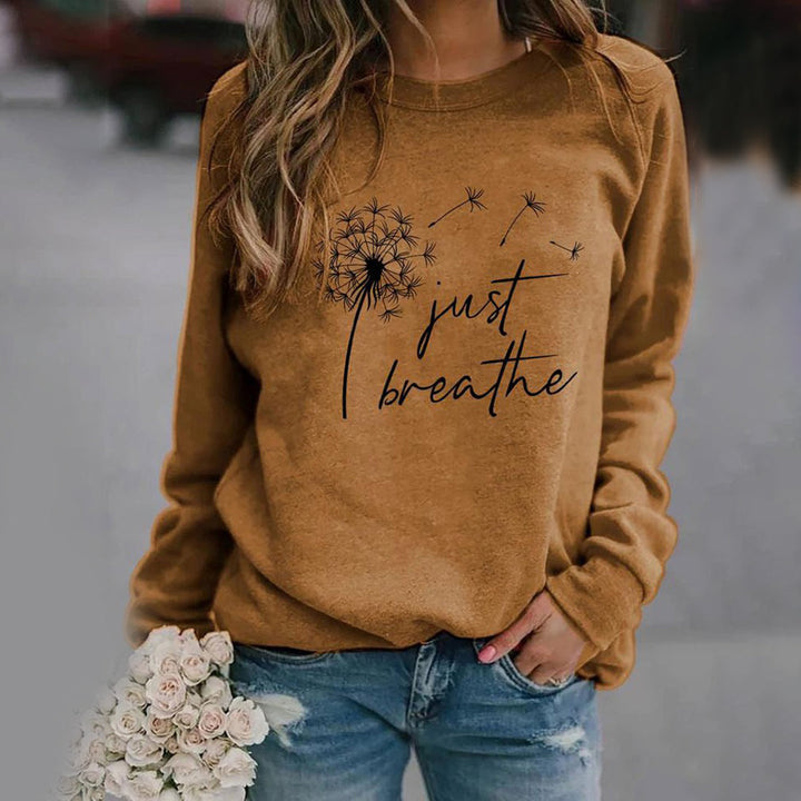 Stylowa bluza dla kobiet - Elodie-Brązowy-S-Trend Polska