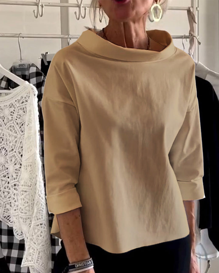 Stylowa bluzka damska - Livia-Khaki-S-Trend Polska