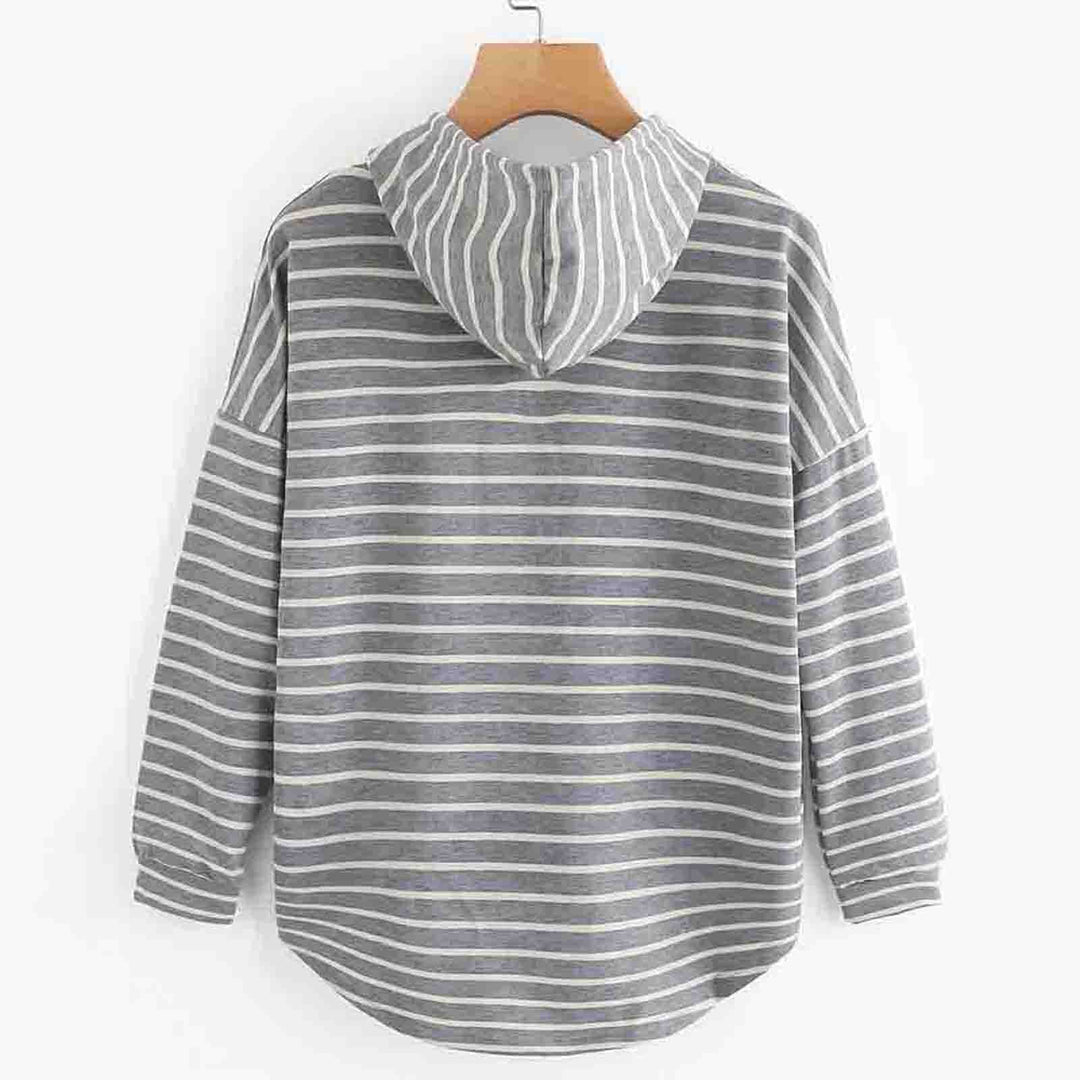 Stylowa damska bluza z kapturem - Liana-Biały-S-Trend Polska
