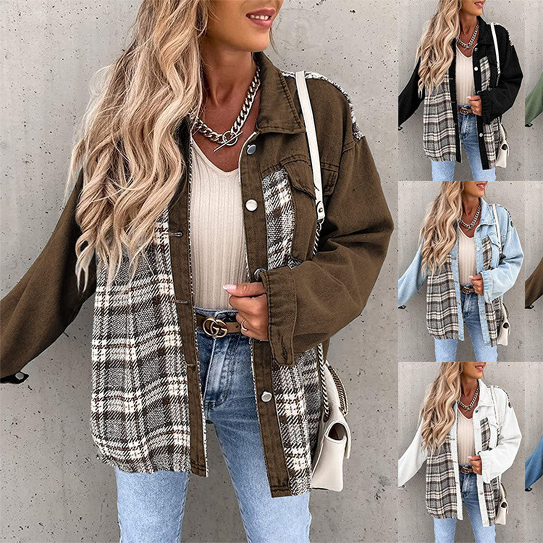 Stylowa damska kurtka – Livia-Czarny-S-Trend Polska