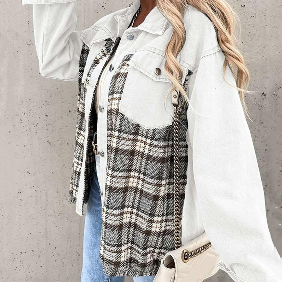 Stylowa damska kurtka – Livia-Czarny-S-Trend Polska