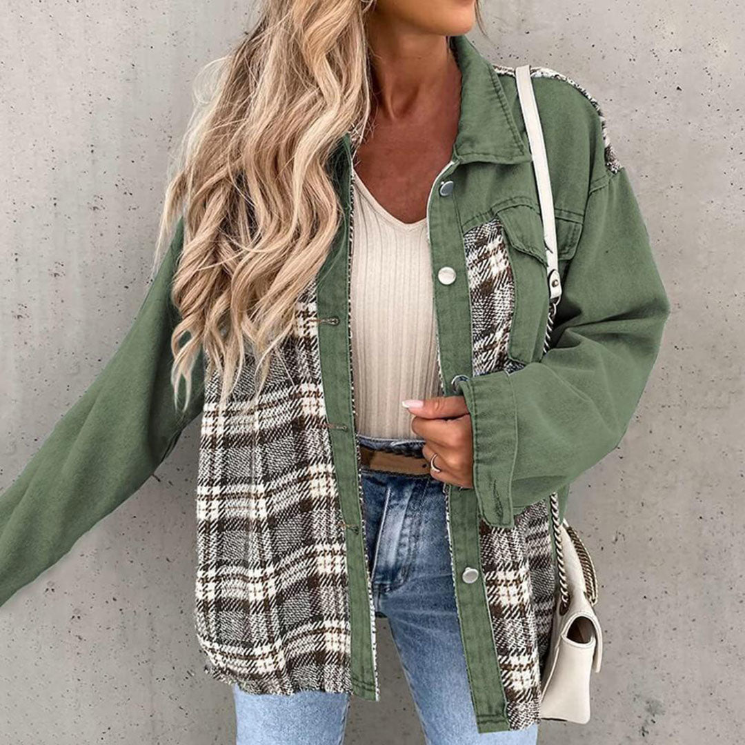Stylowa damska kurtka – Livia-Czarny-S-Trend Polska