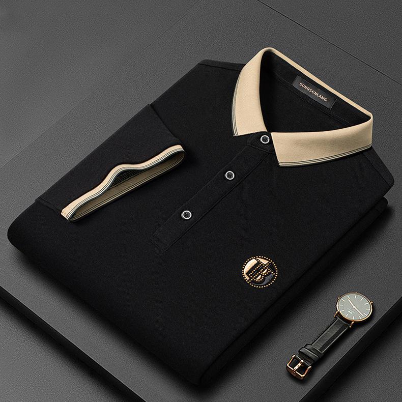 Stylowa haftowana koszulka polo - Oliver-Czarny-S-Trend Polska