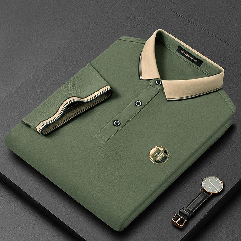 Stylowa haftowana koszulka polo - Oliver-Zielony-S-Trend Polska