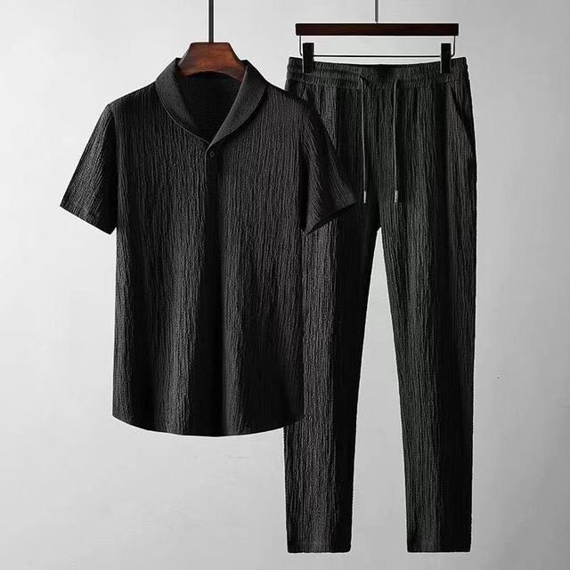 Stylowa i Lekka Letnia Koszula - LightBreeze-Czarny-S-Trend Polska