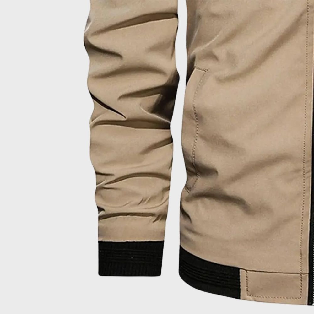 Stylowa kurtka bomber dla mężczyzn - Rafa-Niebieski-M-Trend Polska