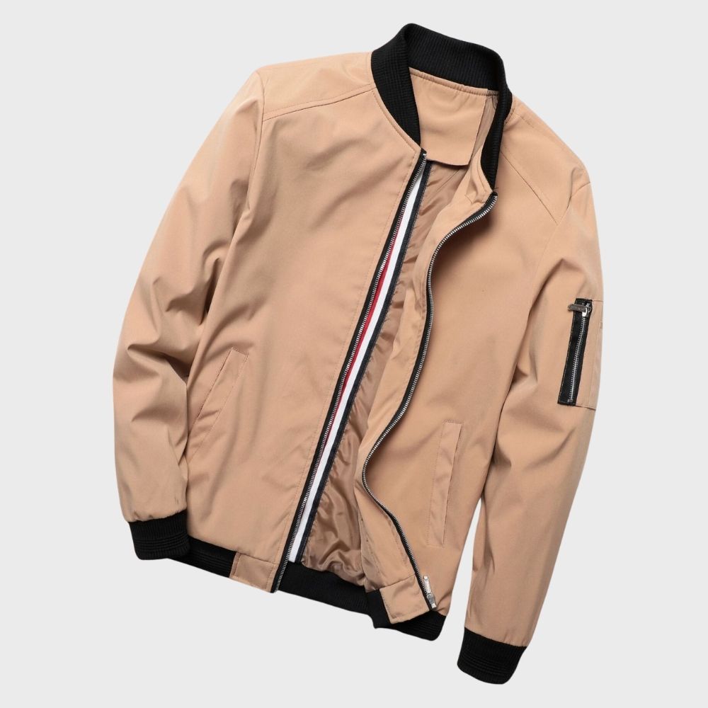 Stylowa kurtka bomber dla mężczyzn - Rafa-Niebieski-M-Trend Polska