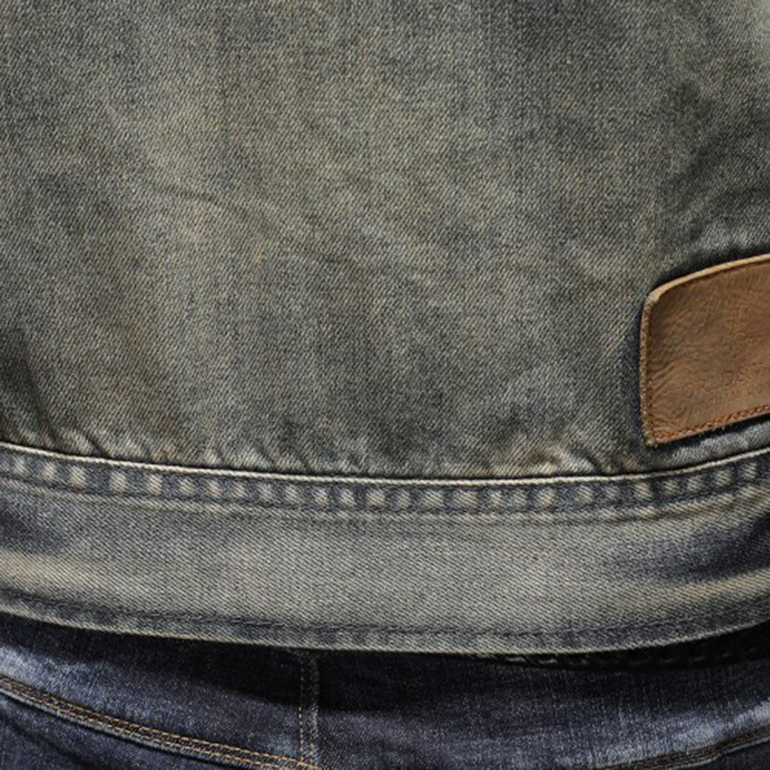 Stylowa kurtka dżinsowa dla mężczyzn - Rafael-Denim z flagą-S-Trend Polska