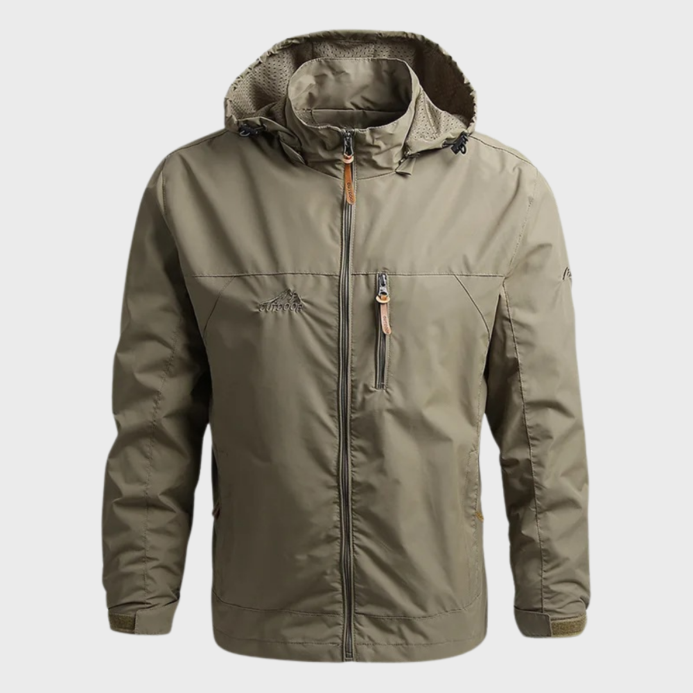 Stylowa kurtka wiatrowa dla mężczyzn - Luca-Khaki-M-Trend Polska