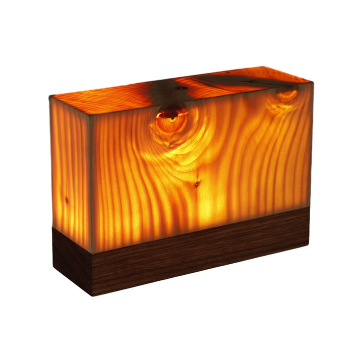 Stylowa lampa stołowa LED - WoodGlow-Cylinder-6cm x 8cm-Trend Polska