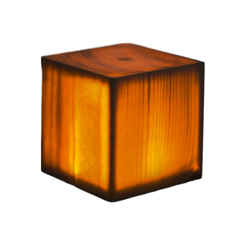 Stylowa lampa stołowa LED - WoodGlow-Cylinder-6cm x 8cm-Trend Polska