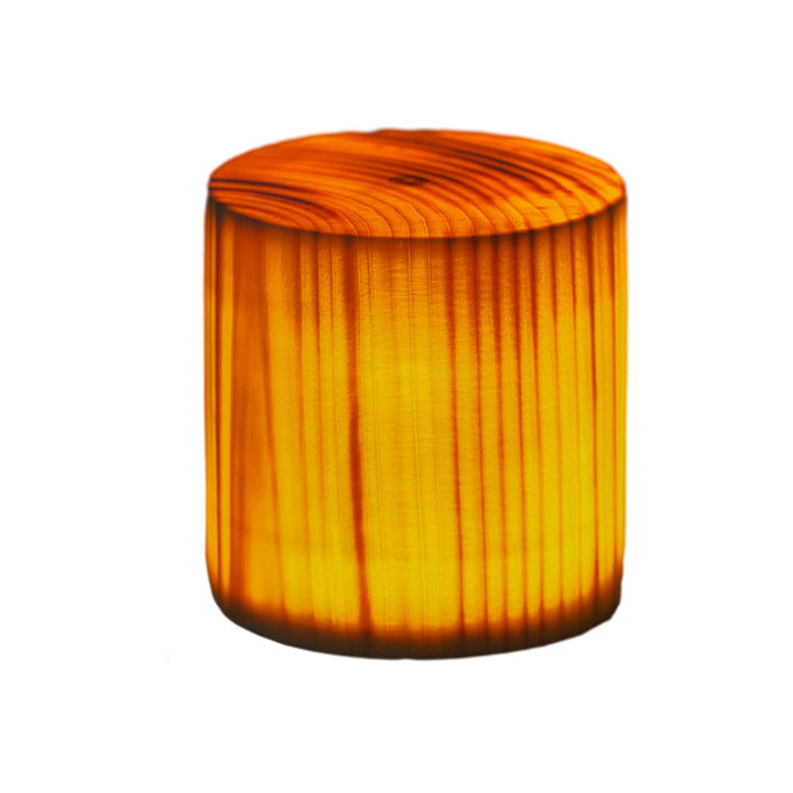 Stylowa lampa stołowa LED - WoodGlow-Cylinder-6cm x 8cm-Trend Polska