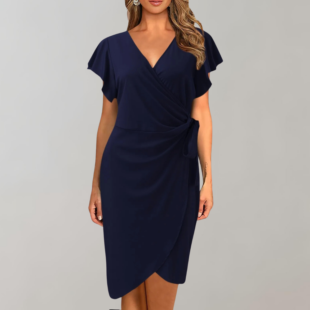 Stylowa letnia sukienka – Solène-ciemnoniebieski-S-Trend Polska