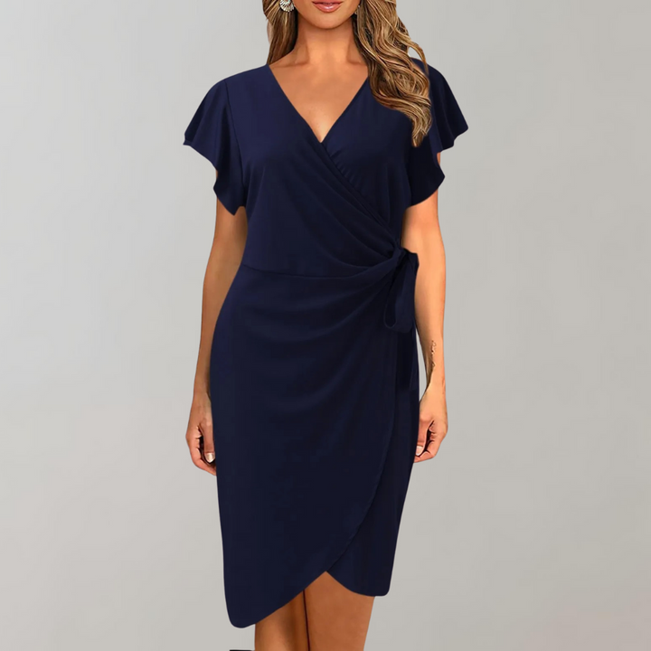 Stylowa letnia sukienka – Solène-ciemnoniebieski-S-Trend Polska