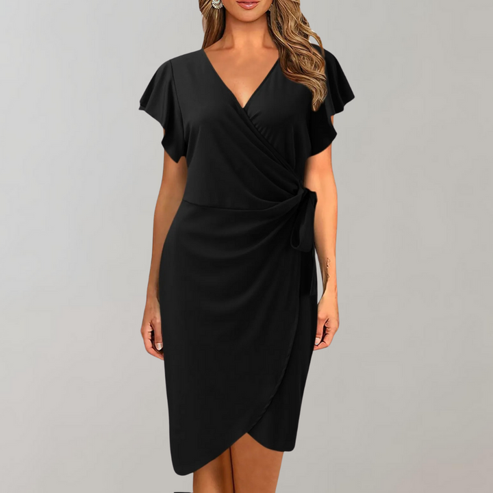 Stylowa letnia sukienka – Solène-Czarny-S-Trend Polska