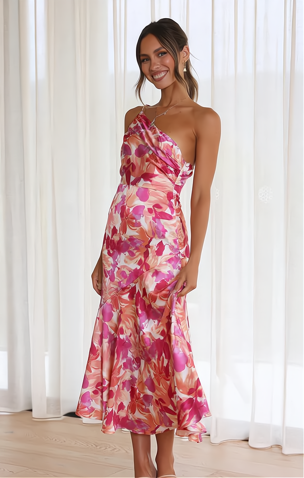 Stylowa Letnia Sukienka w Kwiaty - Zoë-S-Trend Polska