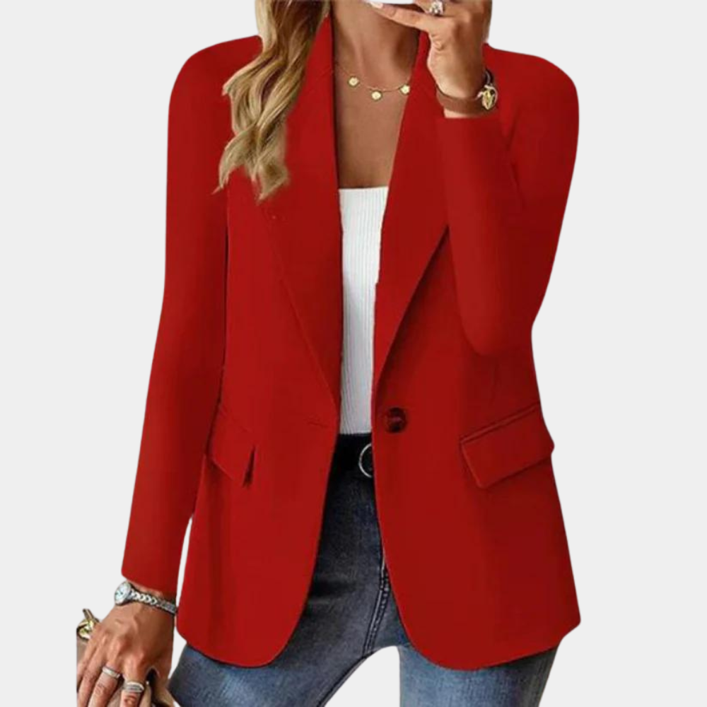 Stylowa marynarka dla kobiet - Juliette-Czerwony-XS-Trend Polska