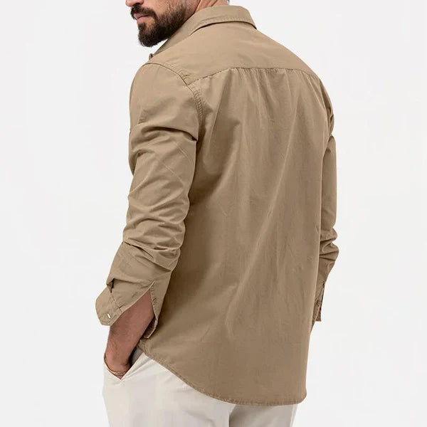Stylowa męska koszula cargo - Tobias-Khaki-S-Trend Polska