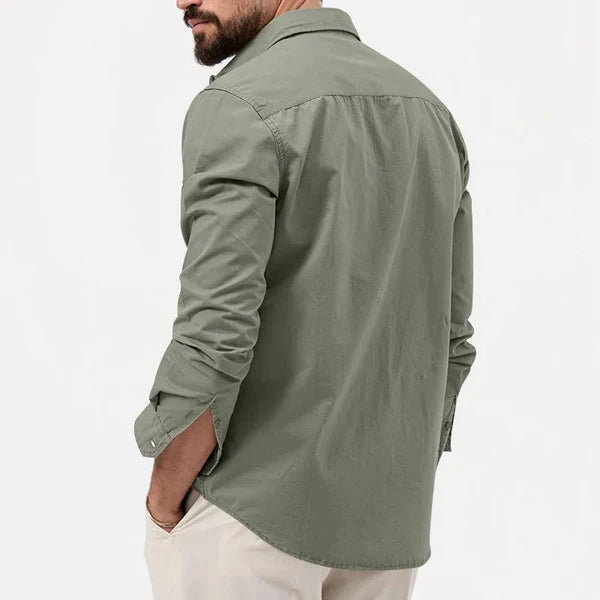 Stylowa męska koszula cargo - Tobias-Khaki-S-Trend Polska