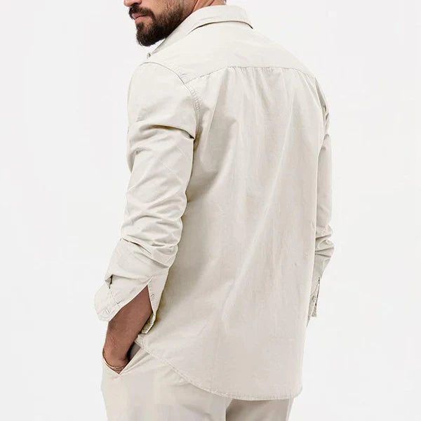 Stylowa męska koszula cargo - Tobias-Khaki-S-Trend Polska