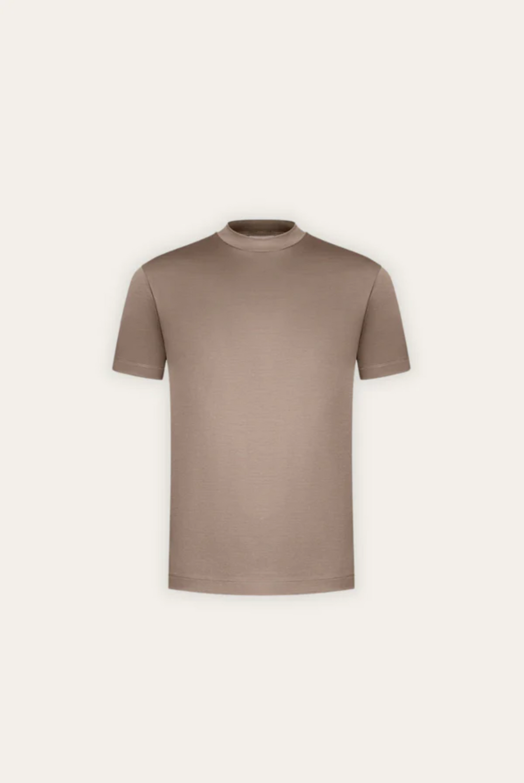 Stylowa męska koszulka z merceryzowanej bawełny – Dario-Khaki-XS-Trend Polska