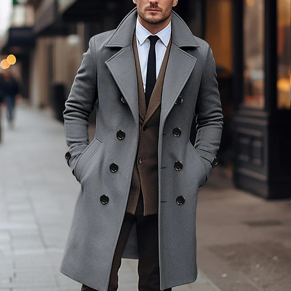 Stylowa męska kurtka - Victor-ciemnoszary-S-Trend Polska