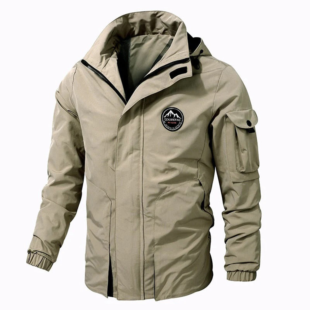 Stylowa męska kurtka zimowa - Riley-Khaki-S-Trend Polska