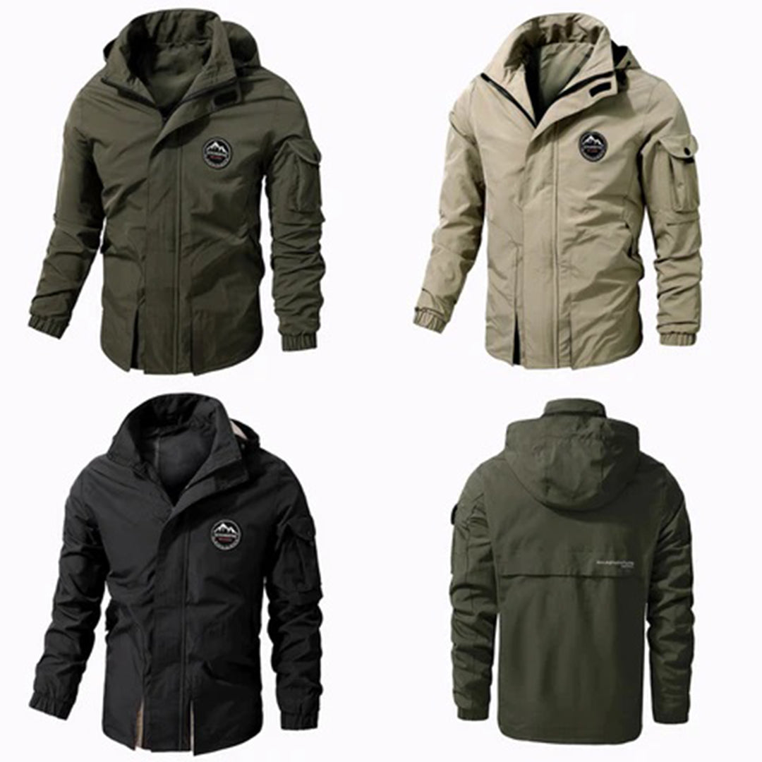 Stylowa męska kurtka zimowa - Riley-Khaki-S-Trend Polska