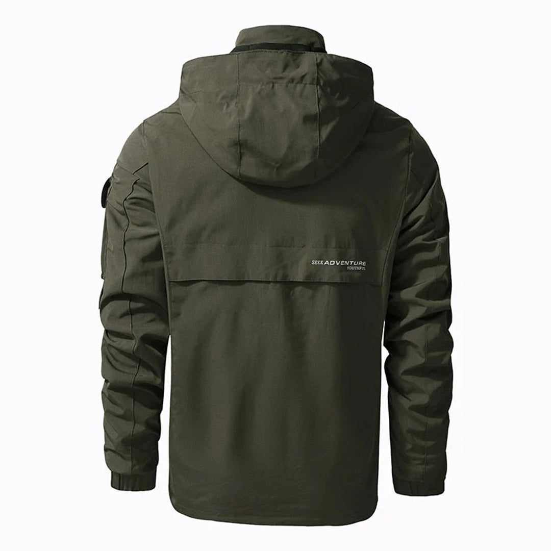 Stylowa męska kurtka zimowa - Riley-Khaki-S-Trend Polska