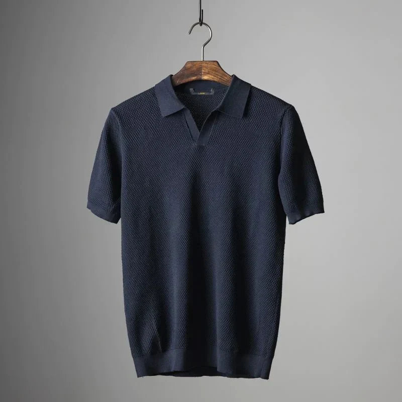 Stylowa męska polo – Nestor-Ciemnoniebieski-S-Trend Polska